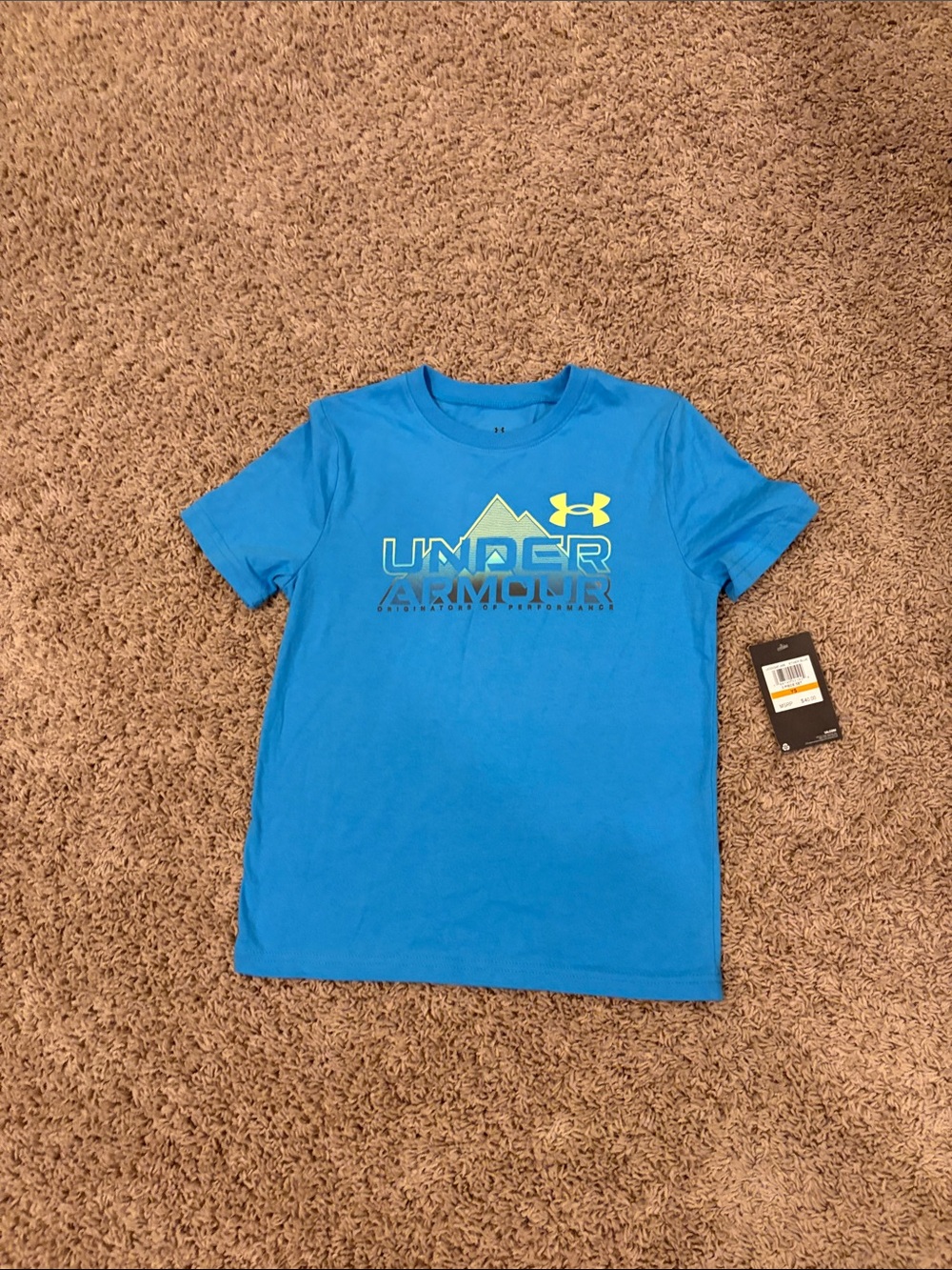 Under Armour Boys' Bright Blue Short Sleeve Logo Tee